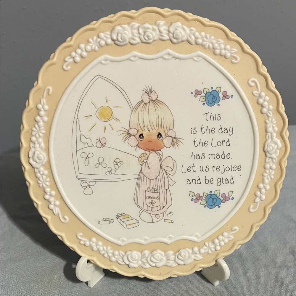 Vintage precious moments plaque Inspirational Message